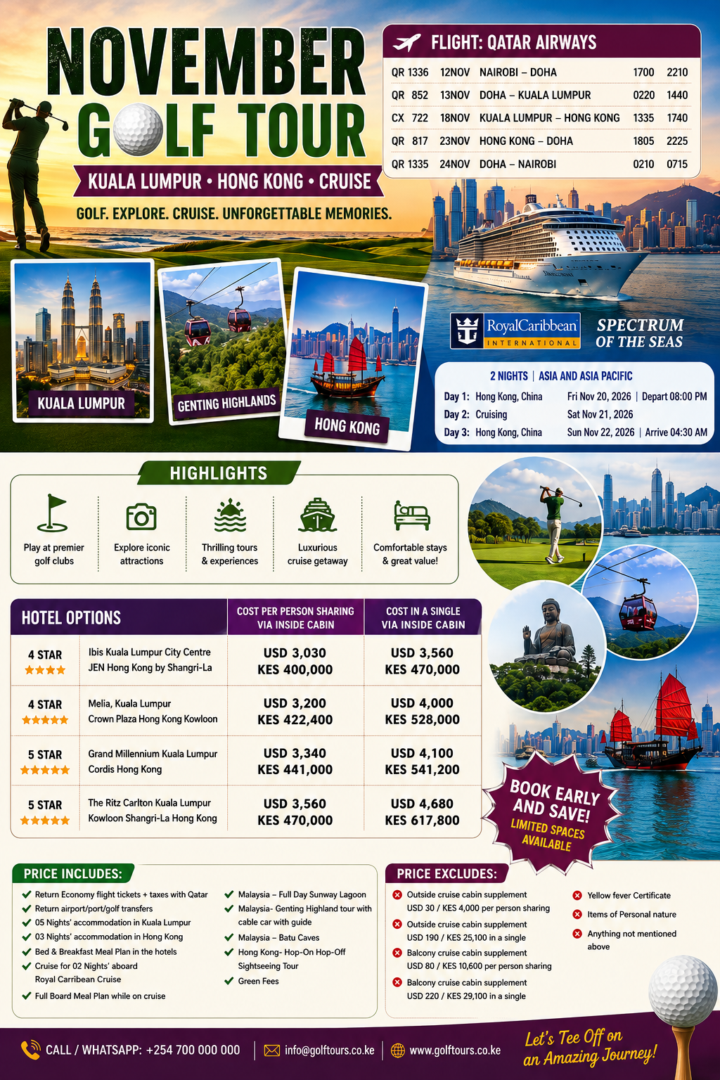NOVEMBER GOLF TOUR 2026 IN MALAYSIA